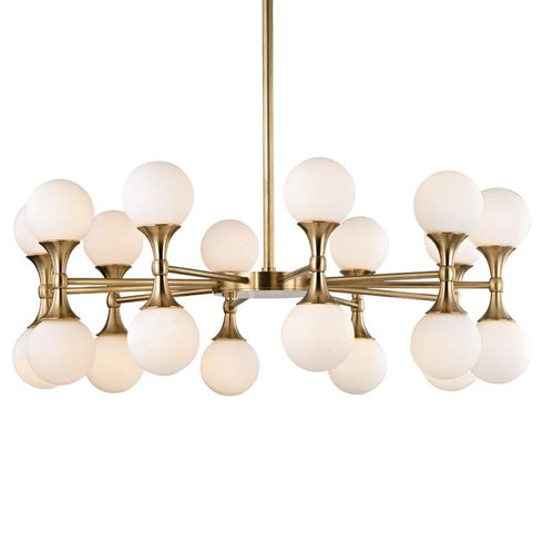 Hudson Valley Astoria 20 Light Chandelier Model: 3320-AGB