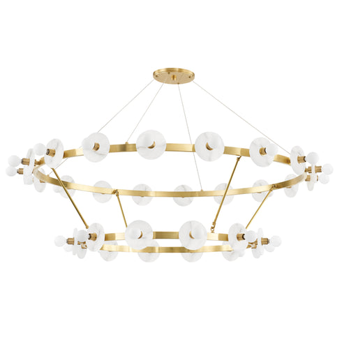 Hudson Valley Austen 30 Light Chandelier Model: 4262-AGB