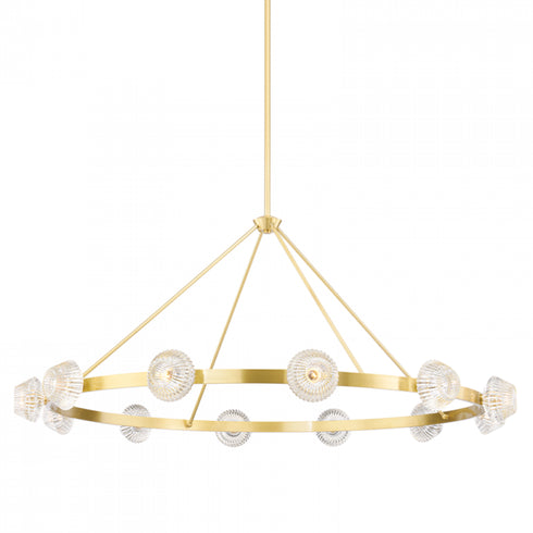 Hudson Valley Barclay 12 Light Chandelier Model: 6165-AGB
