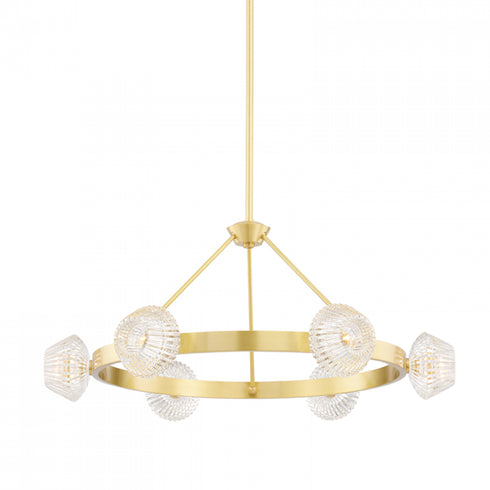 Hudson Valley Barclay 6 Light Chandelier Model: 6135-PN