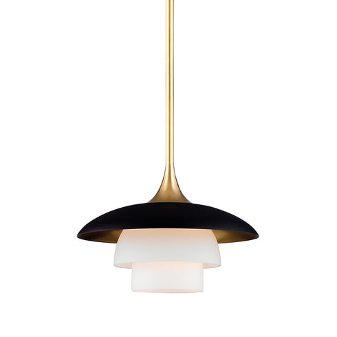 Hudson Valley Barron 1 Light Pendant Model: 1010-AGB