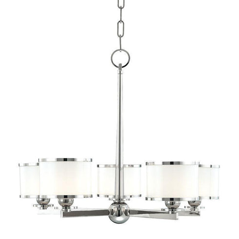 Hudson Valley Basking Ridge 5 Light Chandelier Model: 6115-PN
