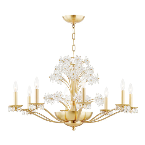 Hudson Valley Beaumont 10 Light Chandelier Model: 4438-PN