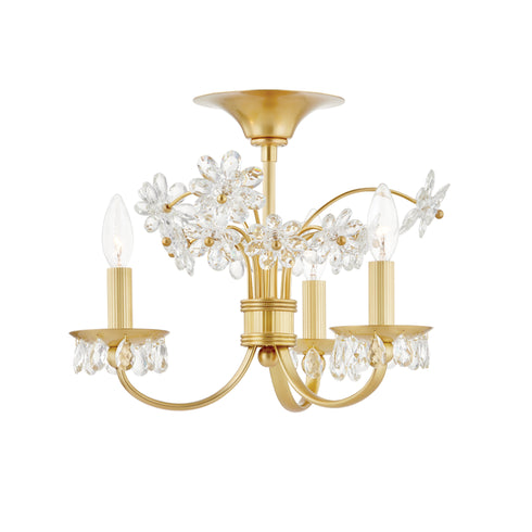 Hudson Valley Beaumont 3 Light Flush Mount Model: 4403-PN