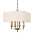 Hudson Valley Berwick 4 Light Chandelier Model: 244-AGB