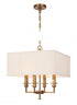 Hudson Valley Berwick 4 Light Chandelier Model: 244-AGB