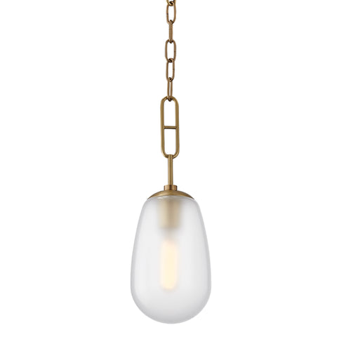 Hudson Valley Bruckner 1 Light Small Pendant Model: 2106-AGB