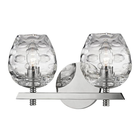 Hudson Valley Burns 2 Light Bath Bracket Model: 1252-PN