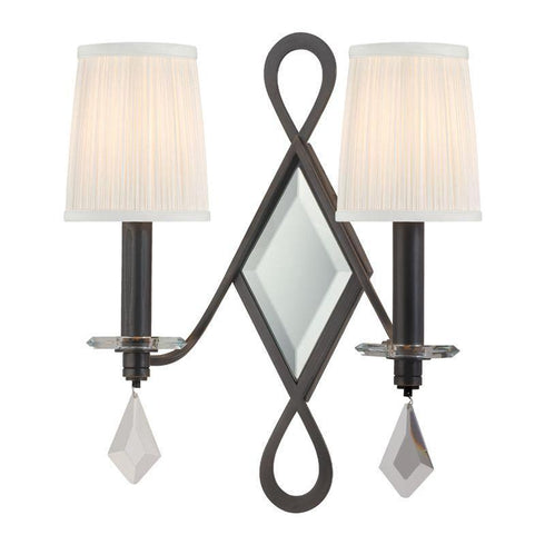 Hudson Valley Cambria 2 Light Wall Sconce Model: 702-AGB