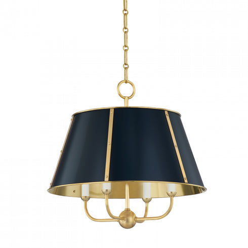 Hudson Valley Cambridge 4 Light Chandelier Model: MDS120-AGB/DBL