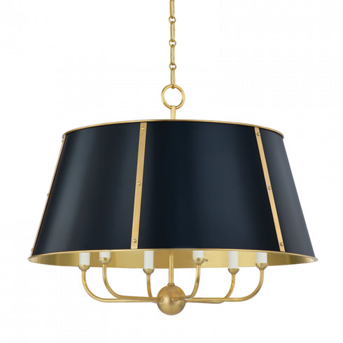 Hudson Valley Cambridge 6 Light Chandelier Model: MDS121-AGB/DBL