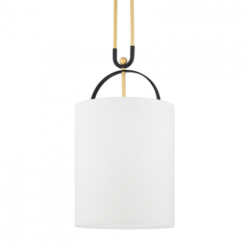 Hudson Valley Campbell Hall 1 Light Pendant Model: 2034-AGB/BBR