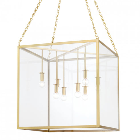 Hudson Valley Catskill 8 Light Large Pendant Model: 4124-AGB