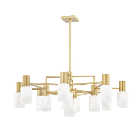 Hudson Valley Centerport 12 Light Chandelier Model: 4237-AGB