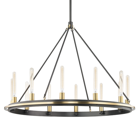 Hudson Valley Chambers 12 Light Pendant Model: 2745-AGB