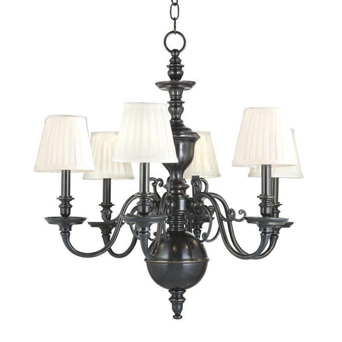 Hudson Valley Charleston 6 Light Chandelier Model: 1746-OB