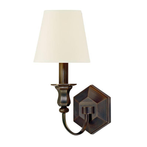Hudson Valley Charlotte 1 Light Wall Sconce Model: 1411-AGB-WS