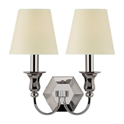 Hudson Valley Charlotte 2 Light Wall Sconce Model: 1412-AGB