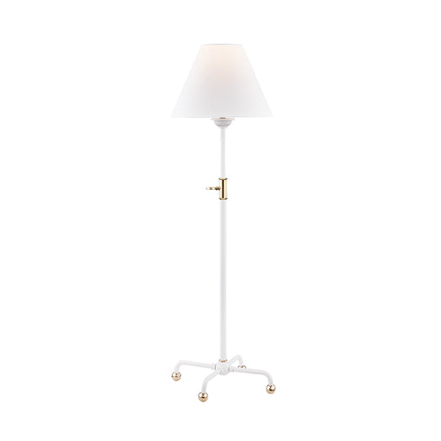 Hudson Valley Classic No.1 1 Light Table Lamp Model: MDSL109-AGB/WH