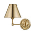 Hudson Valley Classic No.1 1 Light Wall Sconce Model: MDS101-PN