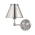 Hudson Valley Classic No.1 1 Light Wall Sconce Model: MDS101-PN