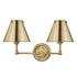 Hudson Valley Classic No.1 2 Light Wall Sconce Model: MDS102-PN