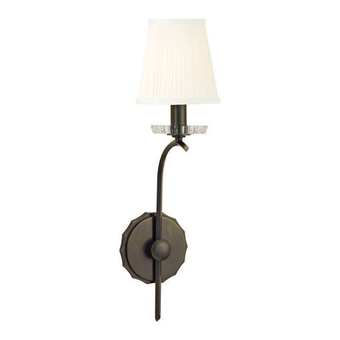 Hudson Valley Clyde 1 Light Wall Sconce Model: 4481-AGB