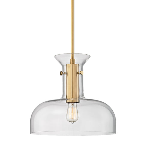 Hudson Valley Coffey 1 Light Pendant Model: 7916-AGB