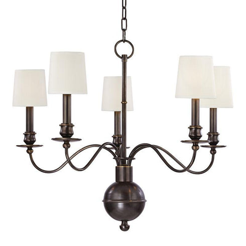 Hudson Valley Cohasset 5 Light Chandelier Model: 8215-AGB-WS