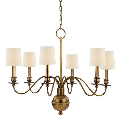 Hudson Valley Cohasset 6 Light Chandelier Model: 8216-AS