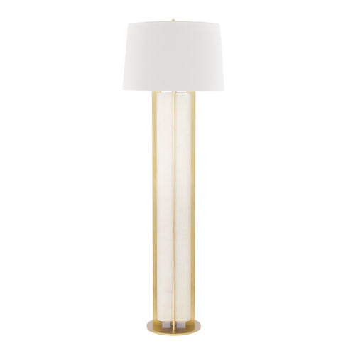 Hudson Valley Coram 1 Light Floor Lamp Model: L1465-CS/AGB