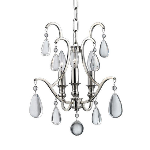 Hudson Valley Crawford 3 Light Semi Flush Pendant Model: 9303-AGB