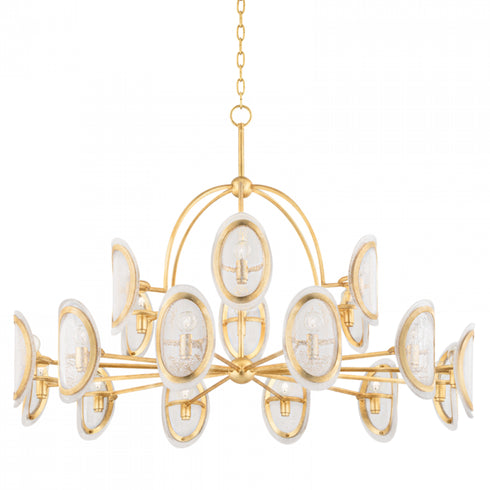Hudson Valley Danes 18 Light Chandelier Model: 1550-VGL