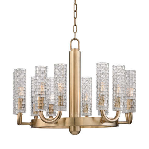 Hudson Valley Dartmouth 12 Light Chandelier Model: 8012-AGB