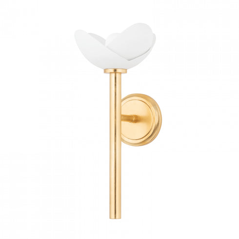Hudson Valley Dawson 1 Light Wall Sconce Model: 3000-GL/WP