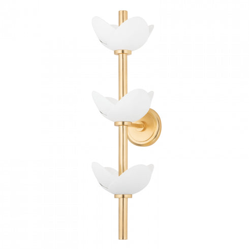 Hudson Valley Dawson 6 Light Wall Sconce Model: 3003-GL/WP