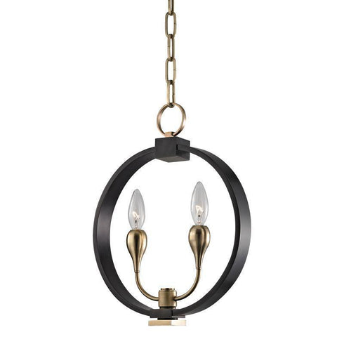 Hudson Valley Dresden 2 Light Pendant Model: 6712-AOB