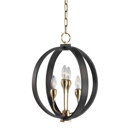 Hudson Valley Dresden 4 Light Chandelier Model: 6716-AOB