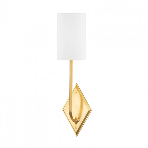 Hudson Valley Eastern Point 1 Light Wall Sconce Model: 7061-AGB