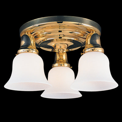 Hudson Valley Edison Collection 3 Light Semi Flush Model: 587-OB-341