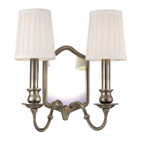 Hudson Valley Endicott 2 Light Mirrored Wall Sconce Model: 272-ON