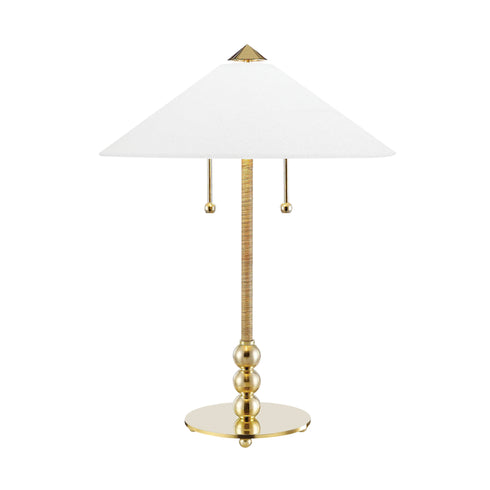 Hudson Valley Flare 2 Light Table Lamp Model: L1395-AGB