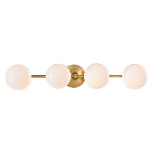 Hudson Valley Fleming 4 Light Bath Bracket Model: 4744-AGB