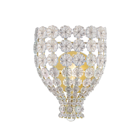Hudson Valley Floral Park 1 Light Wall Sconce Model: 8201-AGB
