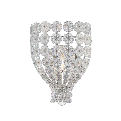 Hudson Valley Floral Park 1 Light Wall Sconce Model: 8201-PN