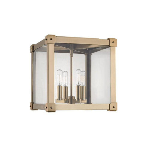 Hudson Valley Forsyth 4 Light Flush Mount Model: 8600-AGB