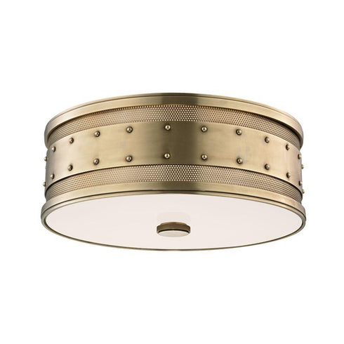 Hudson Valley Gaines 3 Light Flush Mount Model: 2206-AGB