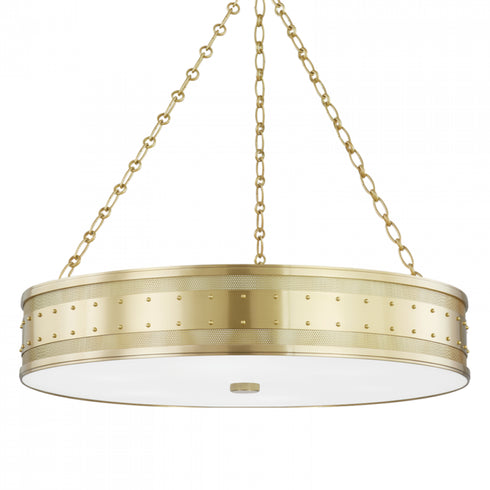 Hudson Valley Gaines 6 Light Pendant Model: 2230-AGB