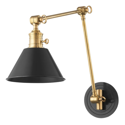 Hudson Valley Garden City 1 Light Wall Sconce Model: 8323-AOB