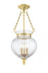 Hudson Valley Gardner 3 Light Semi Flush Model: 782-HN